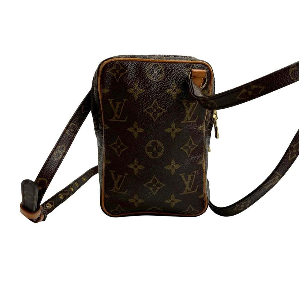 LOUIS VUITTON Authentic Brown Monogram Leather Pochette Shoulder Bag - Picture 3 of 10